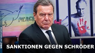 WEGEN NÄHE ZU PUTIN EU stimmt über Sanktionen gegen Altkanzler Gerhard Schröder ab [upl. by Francesco594]