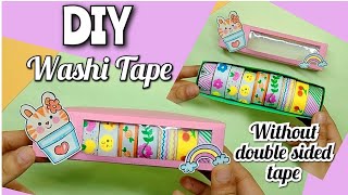 How to make Washi tape Without double sided tape [upl. by Skyla292]