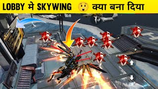 LOBBY मे SKYWING FLY 😲 HOW TO FLY SKYWING IN LOBBY  GARENA FREE FIRE [upl. by Ecirtaeb]