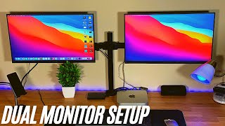 Mac Mini M1 Dual Monitor Setup  Easy Guide [upl. by Rinee]