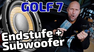 VW Golf 7  mehr Bass in 30 Minuten  Endstufe  Subwoofer  ARS24 [upl. by Timi599]