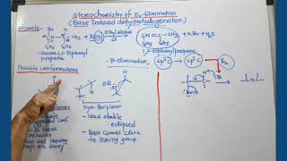 Stereochemistry of E2 Reactions [upl. by Ahsiela]