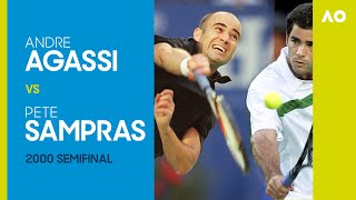 Andre Agassi vs Pete Sampras in a fiveset classic  Australian Open 2000 Semifinal [upl. by Nevek344]