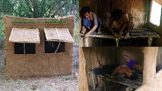 Primitive Tool  Make Bed for Mud House [upl. by Katushka]