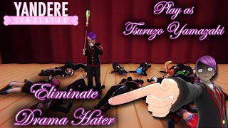 Yandere Simulator Mission Mode  Tsuruzo Yamazaki ELIMINATING Every Drama Haters [upl. by Alitha]