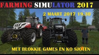 Live streaming Farming Simulator 17 Eemhuus Ko Sjotten EN Blokkie Games Greenriver 3 [upl. by Haelahk]