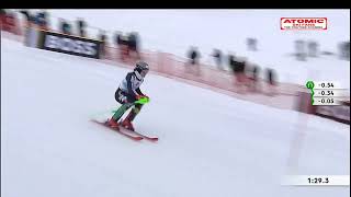 Lucas Braathen 🇳🇴  mens slalom Kitzbuhel 2nd run Jan 22 2023 weareskiing atomic [upl. by Wendolyn]