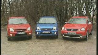 VW Polo Fun vs Subaru Justy vs Suzuki Ignis Vergleich der GeländeKleinwagen [upl. by Etnaud]