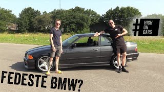 Fedeste BMW Vi kører en tur i vores E36 Den er HURTIG Test mod ny 330d  ægte bundtræk [upl. by Urias]