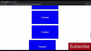 Scroll animation using JavaScript [upl. by Emmalyn342]