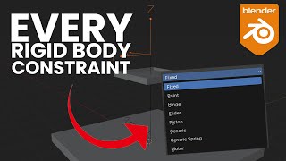 Every Rigid Body Constraint Exampled in 10 Minutes Blender Tutorial [upl. by Travis]