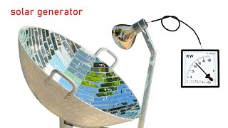 I make solar generator from a mirror pan wok [upl. by Ambrosi]