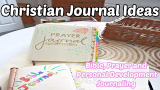 CHRISTIAN Journaling ideas  Bible Journal  Prayer Journal  Personal Dev Journal [upl. by Teillo]