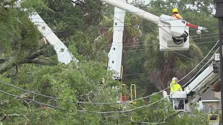 Widespread power outages in South Carolina due to Helene [upl. by Yendahc645]