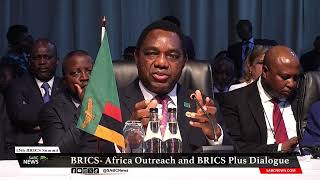 BRICS Summit I Statement by Zambias President Hakainde Hichilema [upl. by Nuahsed]