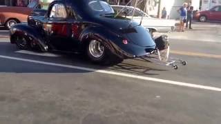 Scott Shafiroff 632 Big Block 41 Willys Drag Car start up [upl. by Ativ]