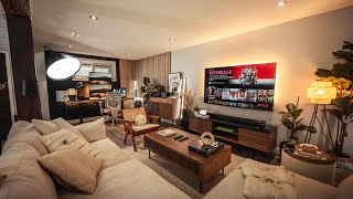 The Dream Home Basement Makeover  Desk Setup amp Living Room Area [upl. by Frentz]