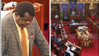 Senator Okiya Omtatah crack jokes while making his remarks during the senate adjournment motion [upl. by Durr]