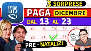 ⚡️INPS PAGAMENTI PRE NATALIZI dal 13 al 23 DICEMBRE ➡️SUPER ANTICIPI RDC AUU PENSIONI 730 BONUS 150€ [upl. by Areid692]