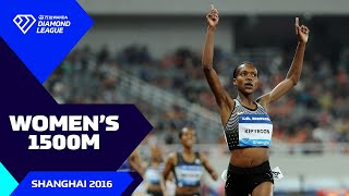 Kipyegon demonstrated her intentions on the international stage back in 2016  Wanda Diamond League [upl. by Eenattirb386]