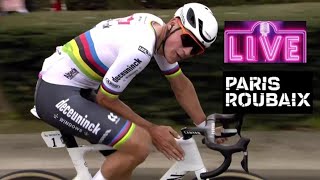 Van Der Poel concede il bis alla Roubaix  LIVE REACTION Parigi Roubaix 2024 [upl. by Doy981]