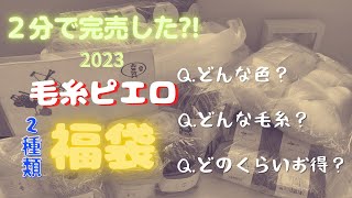 【購入品紹介】初めての【福袋】２分で完売してました☆大人気毛糸ピエロ福袋♪２種類開封ampご紹介！ [upl. by Madian]