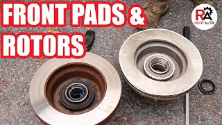 Complete Guide Front Brake Pads amp Rotor Replacement Ford E350 [upl. by Nosnorb]