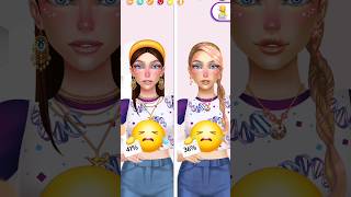 Emoji makeup competition part6 challenge😍☺️♥️🥰 taskdollgameshortvideoasmrmakeup [upl. by Bard36]