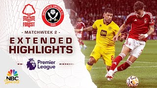 Nottingham Forest v Sheffield United  PREMIER LEAGUE HIGHLIGHTS  8182023  NBC Sports [upl. by Isidoro439]