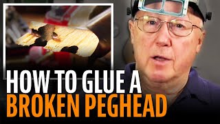 Gluing a broken guitar peghead [upl. by Nnylyt]