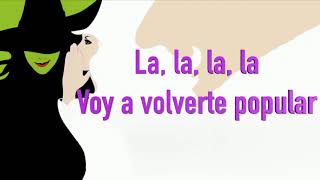 Wicked  Popular Karaoke  con letra en la pantalla [upl. by Eilrak916]