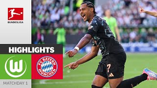 Matchwinner Gnabry Made it Beautifully  VfL Wolfsburg  FC Bayern München 23  Highlights  MD 1 [upl. by Anitnelav]