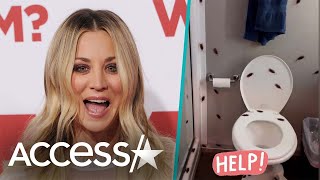 Kaley Cuoco Freaks Out Over Cockroach Prank [upl. by Moya913]