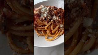 Bucatini Amatriciana 🇮🇹 Recipe in description [upl. by Greeley220]