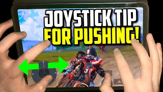 BEST JOYSTICK MOVEMENT FOR PUSHING ENEMIES WITH HANDCAM  PUBG Mobile [upl. by Rapp]