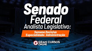 Senado Federal  Analista Legislativo  Administração  Administração Geral com Heron Lemos [upl. by Cornie]