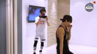 BANGTAN BOMB Dancing by Jimin amp shooting by Jung Kook  BTS 방탄소년단 [upl. by Ecreip951]