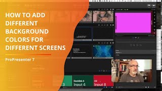 ProPresenter 7 Tutorial How to Send Different Background Colors to Different Screens [upl. by Fredrick751]