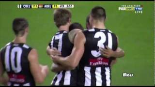 The Collingwood Magpies kick 11 goals in a row [upl. by Haraz579]