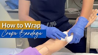 How to Wrap a Crepe Bandage  Be an Australian Registered Nurse [upl. by Edasalof]