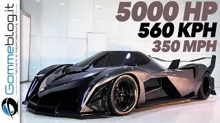 Devel Sixteen 5007 HP  WORLD FASTEST CAR  Top Speed 350 MPH [upl. by Margaretha]