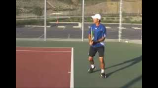 Two Handed Backhand  tennis technique in slow motionmp4 [upl. by Neelrad628]