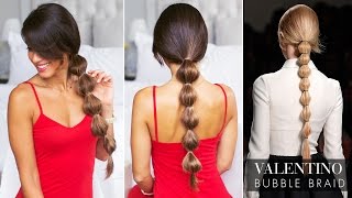 Valentino Bubble Ponytail Tutorial [upl. by Arri4]