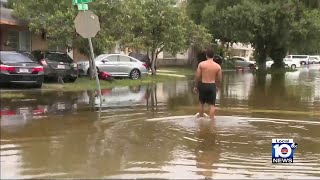 Hallandale Beach residents want city officials to provide more drainage for flooding victims [upl. by Larrad]