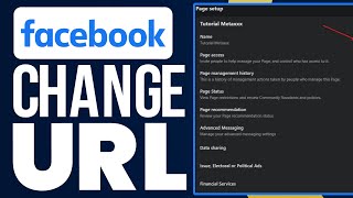 How To Change URL On Facebook Business page full guide [upl. by Enila]