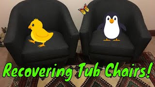 Recovering 2 Swivel Tub Chairs [upl. by Nealah126]