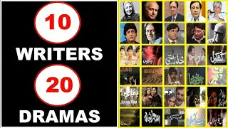 10 Prominent Pakistani Writers 20 Notable Dramas Part2  Best Dramas of Famous Writers [upl. by Elleinnad]