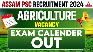 Assam PSC Recruitment 2024  Assam PSC Exam Calendar 2024 Out  Full Details [upl. by Arihsay582]