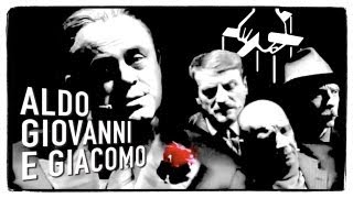 Il Padrino  Maurizio Crozza con Aldo Giovanni e Giacomo a LA7 [upl. by Atiral]