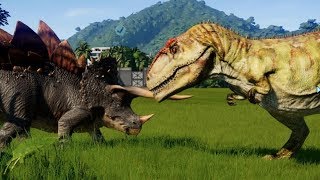 Giganotosaurus vs Triceratops Stegoceratops Torosaurus Pentaceratops Styraco Chasmo amp Sino [upl. by Inatsed]